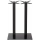 Forza Black Cast Iron Twin Pedestal Table Base