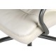 Goole White Leather Heavy Duty 27 Stone Office Chair