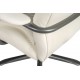 Goole White Leather Heavy Duty 27 Stone Office Chair