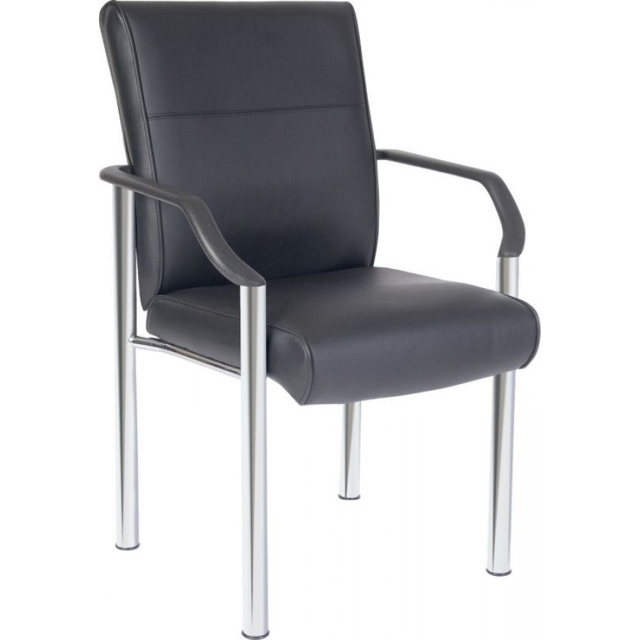Greenwich Leather 4 Leg Visitor Chair
