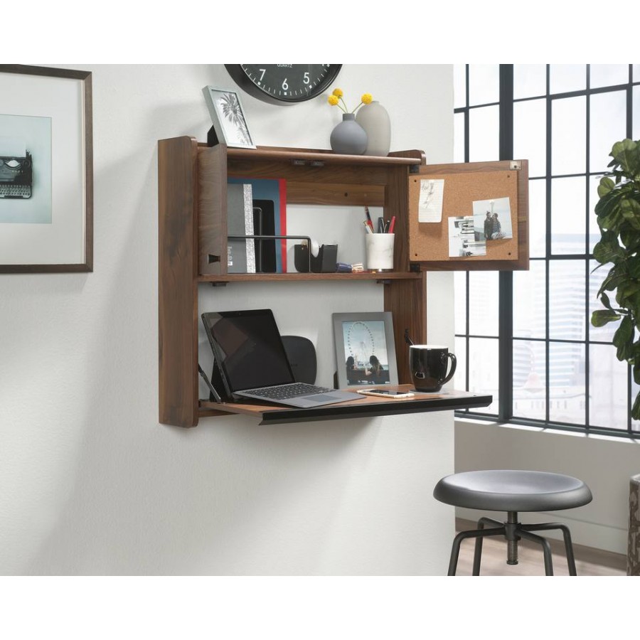 Hampstead Park Hanging Wall Desk, Bookcase With Fold Down Desk Uk
