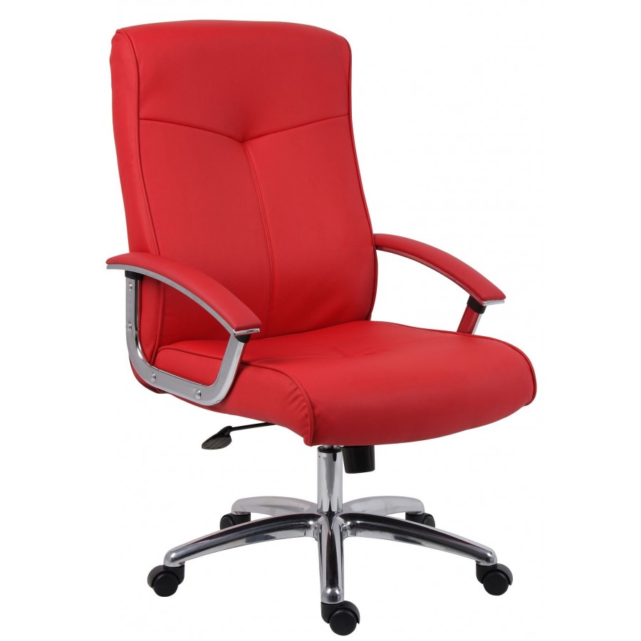Hoxton Red Leather Executive Chair