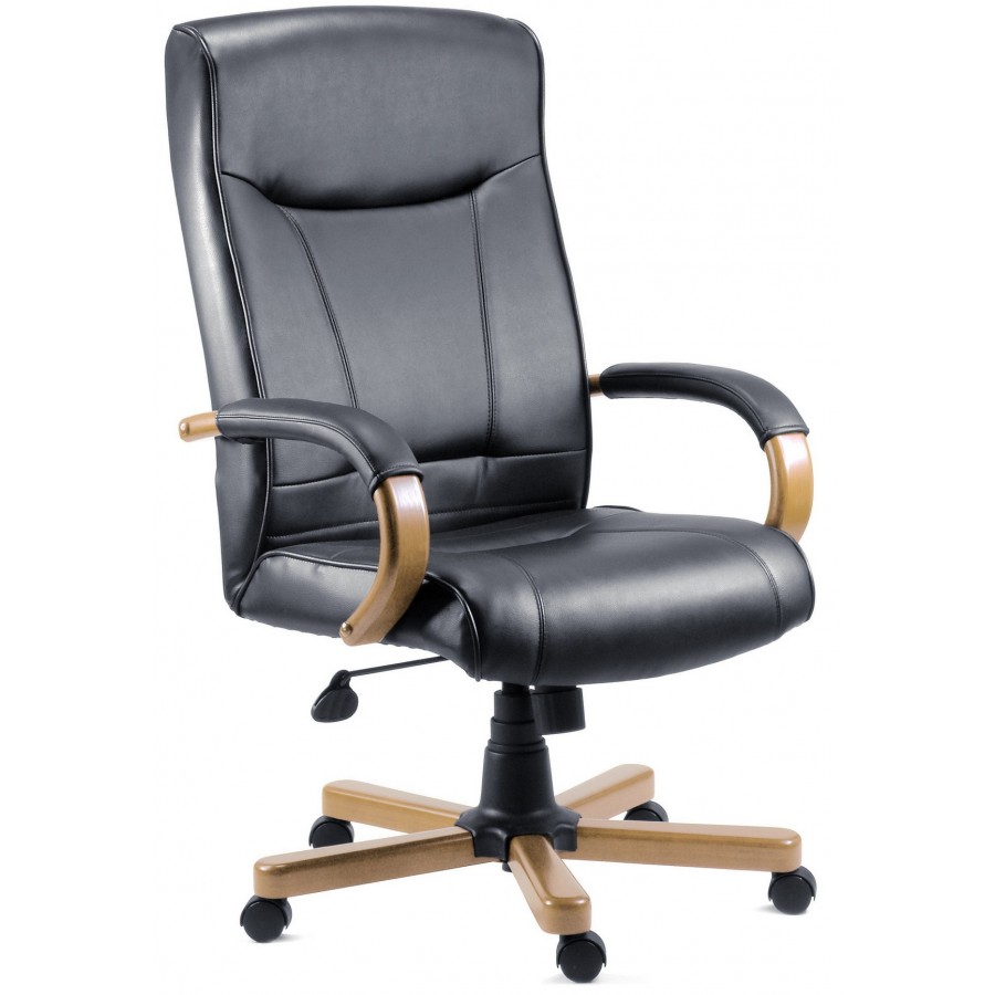 Kingston Black Leather Executive Office Chair