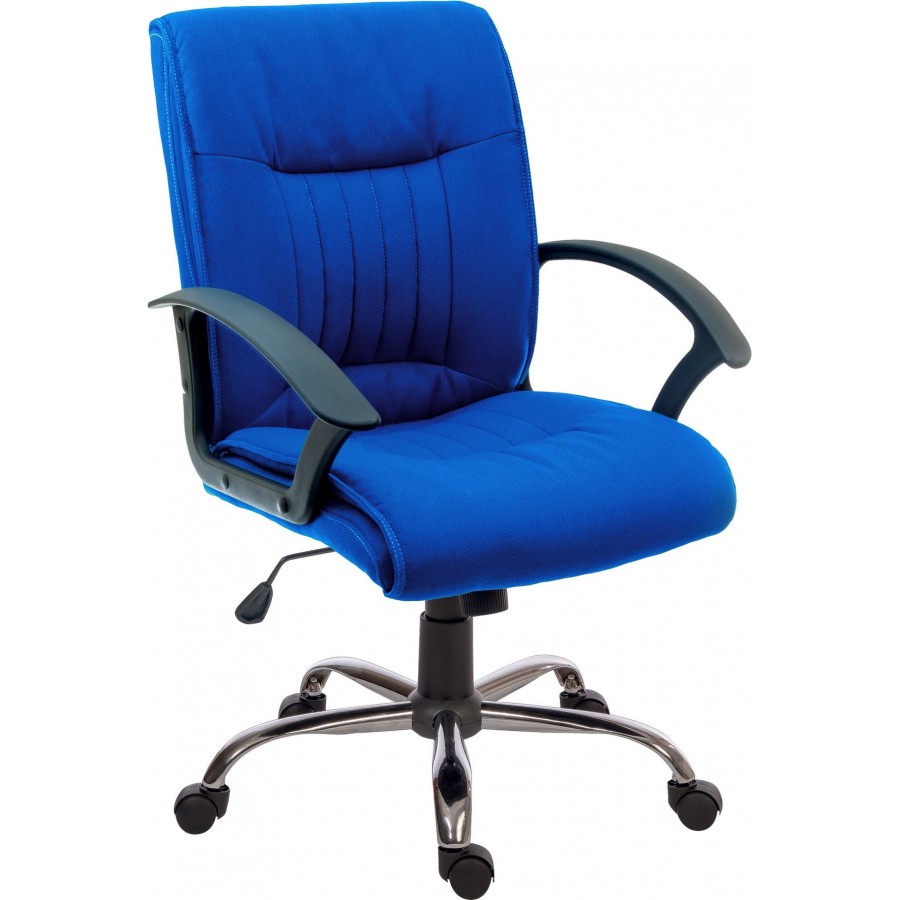 Milan Blue Fabric Executive Chair