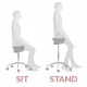 Perch Sit and Stand Height Adjustable Stool 