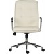 Piano Executive White Leather Office Chair