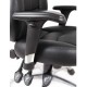 Portland Luxury Leather Black Operator Chair