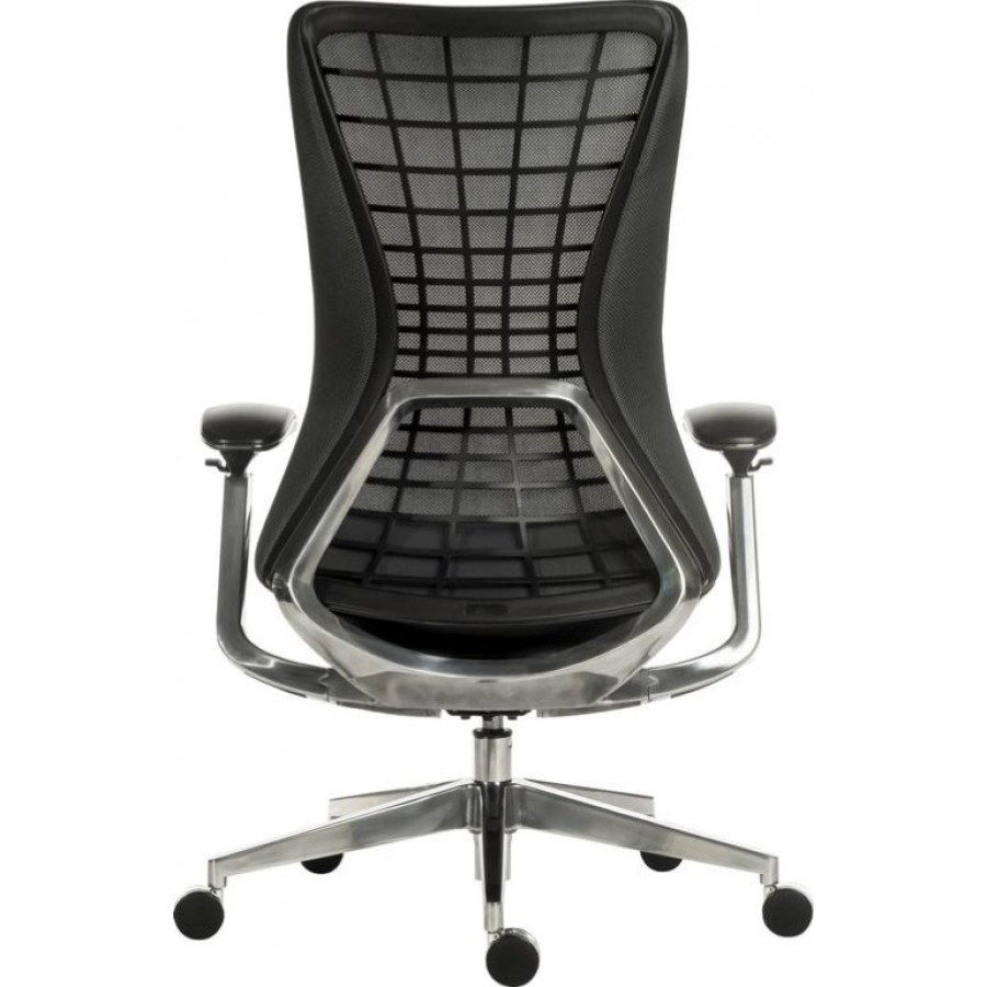 Quantum Executive Black Frame Mesh Office Chair 