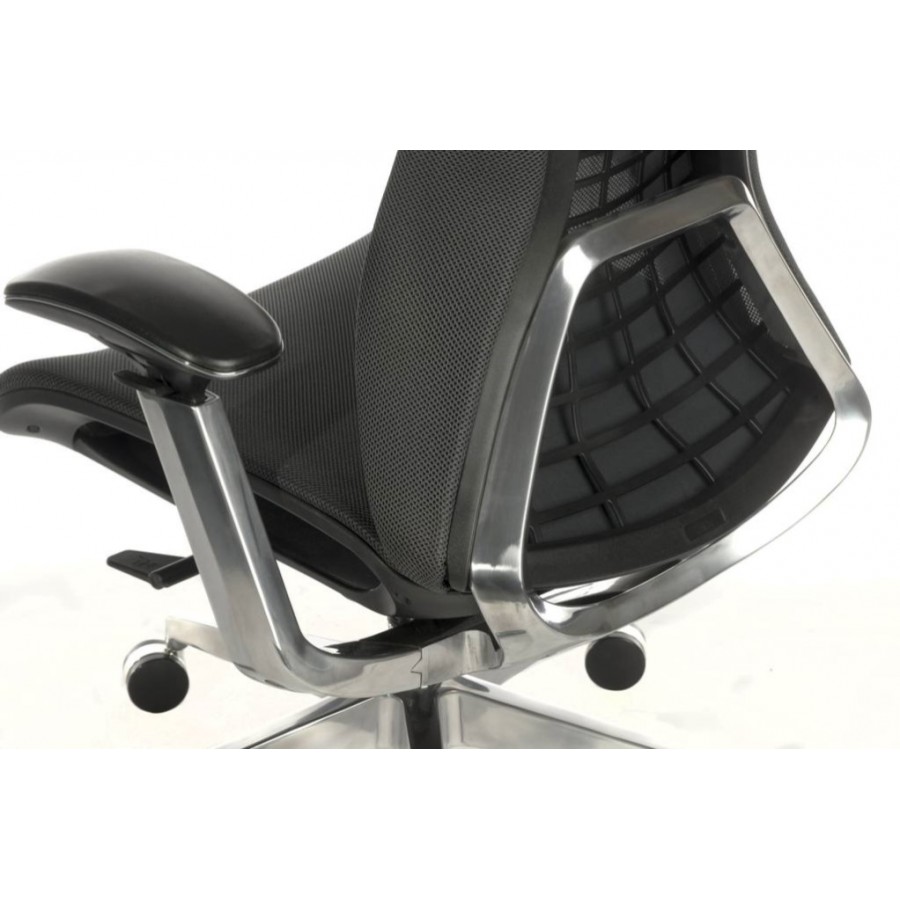 Quantum Executive Black Frame Mesh Office Chair 