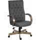 Warwick Executive Grey Fabric Office Chair