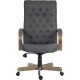 Warwick Executive Grey Fabric Office Chair