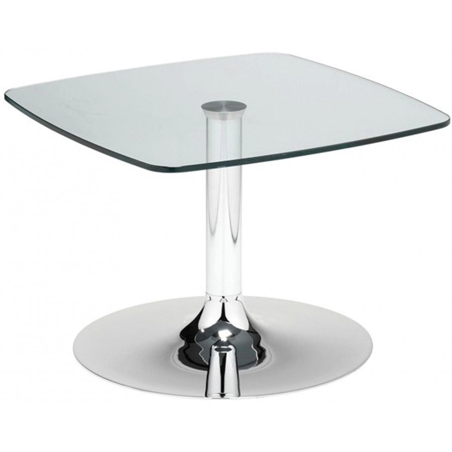 Chamfer Glass Top Coffee Table