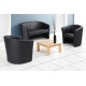 Encounter Leather Single Tub Chair