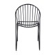 Alento Slotted Black Side Chair 