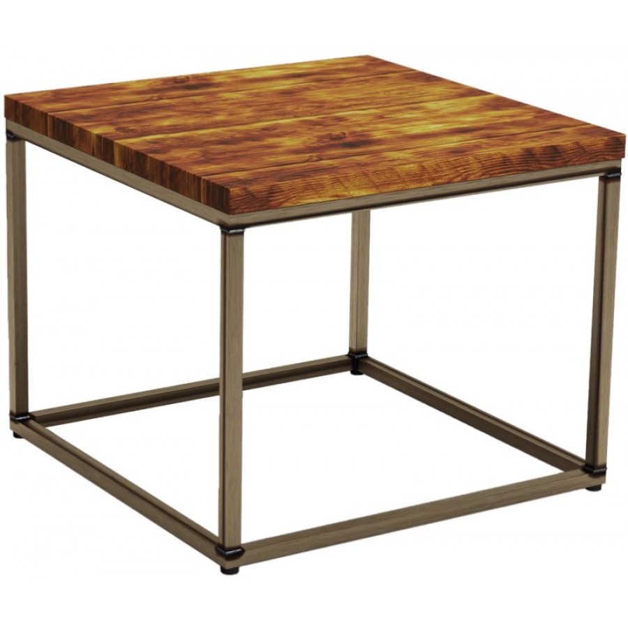 Byron Rustic Pine Square Coffee Table