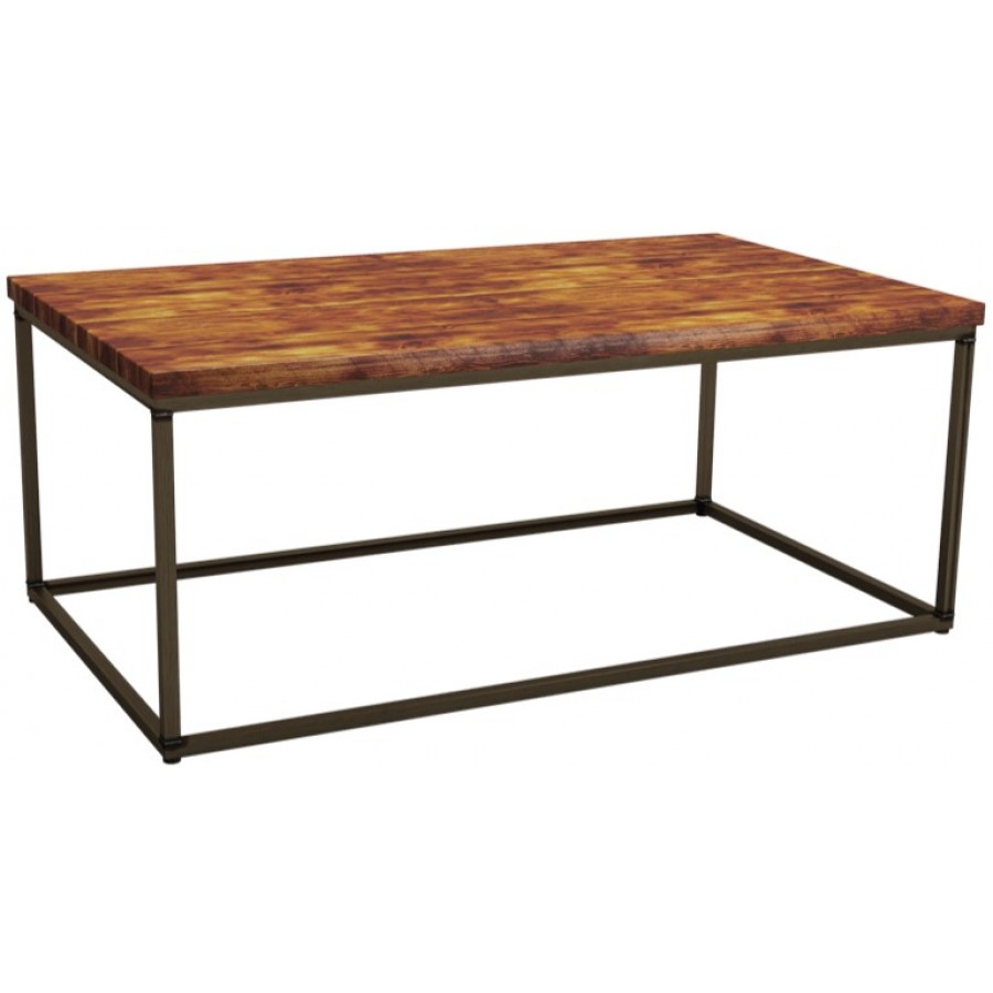 Byron Rustic Pine Rectangular Coffee Table