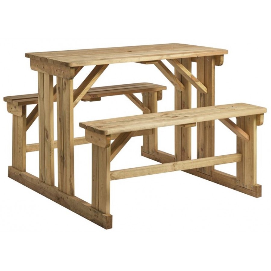 Newport 6 Seater Walk-In Poseur Picnic Bench