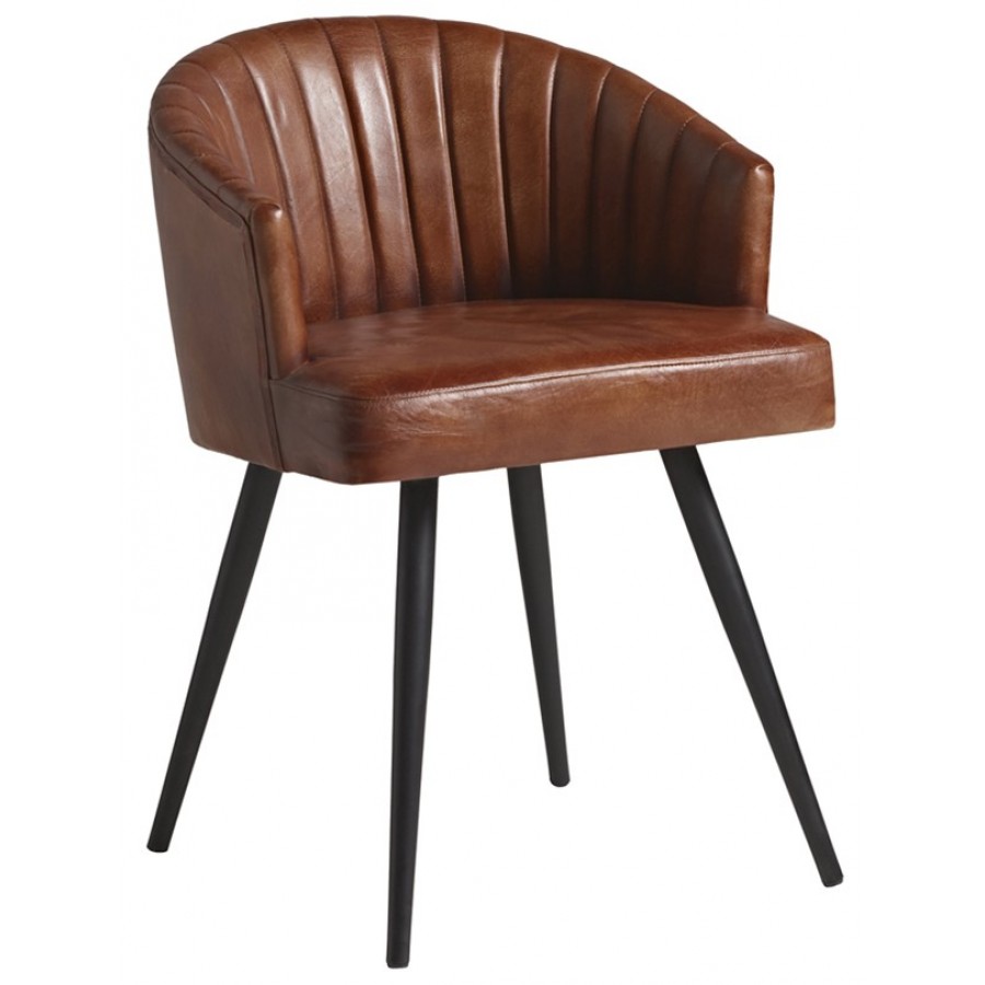 Brooklyn Vintage Leather Tub Chair