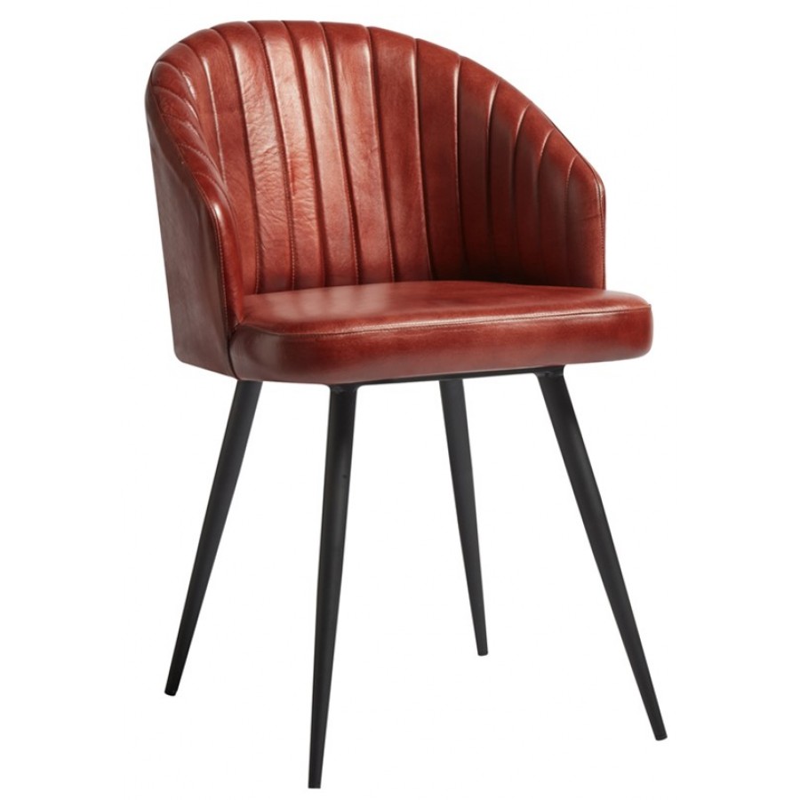 Brooklyn Vintage Leather Tub Chair