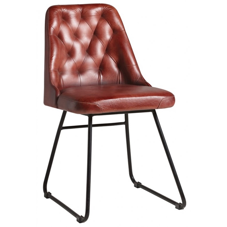 Harland Genuine Leather Side Chair