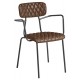 Kara Stackable Faux Leather Chair