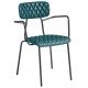 Kara Stackable Faux Leather Chair