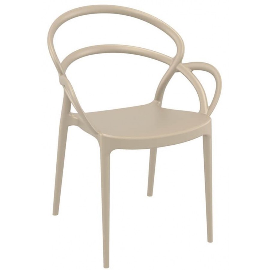 Mila All Weather Cafe Arm Chair