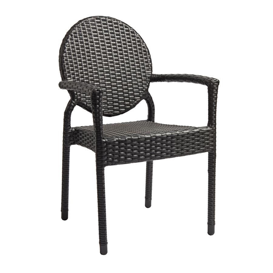 Blake All Weather Black Weave Armchair