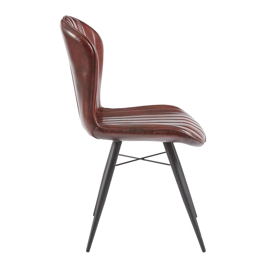 Lena Genuine Leather Side Chair