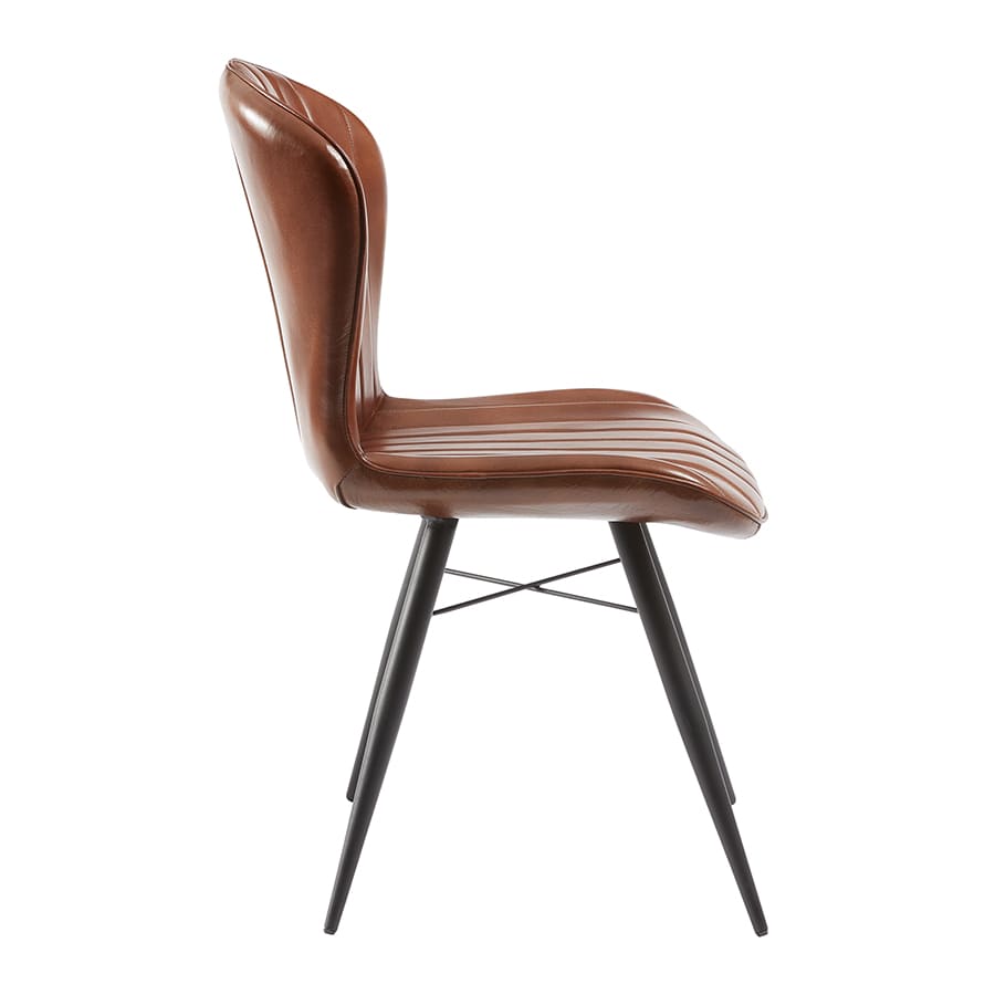 Lena Genuine Leather Side Chair