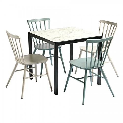 EXTREMA Carrara Marble & Spin Dining Set